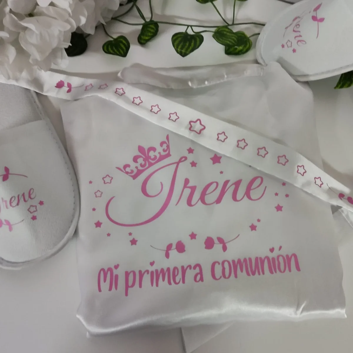 Bata de Comunión de Niña Personalizada- Metálico - Imagen 6