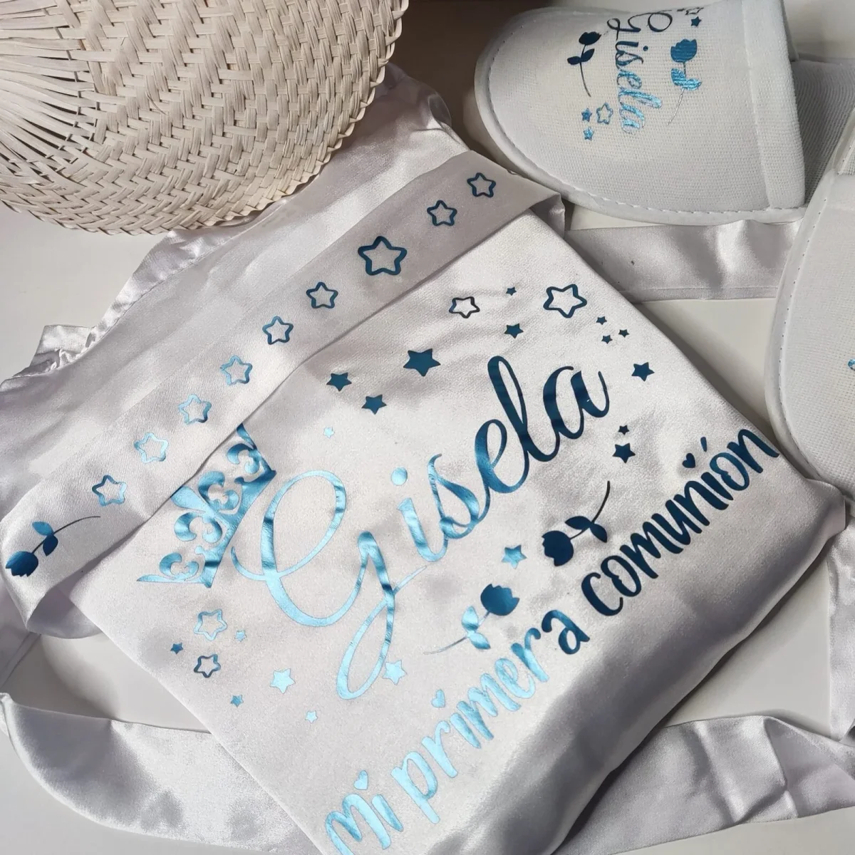 Bata de Comunión de Niña Personalizada- Metálico - Imagen 7