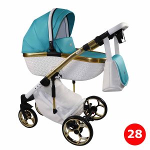 Carrito 3 piezas Xsara Blanco + Verde Agua