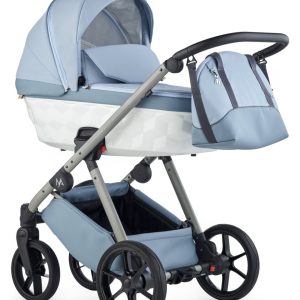 Carrito de Bebe ABIS Natoni Celeste + Base blanca