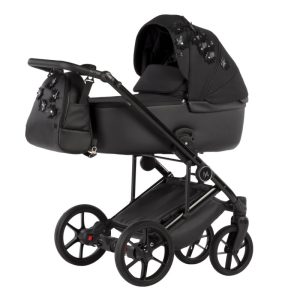 Carro Bebe VESPA BLOSSOM Negro + Chasis Negro 3 Piezas