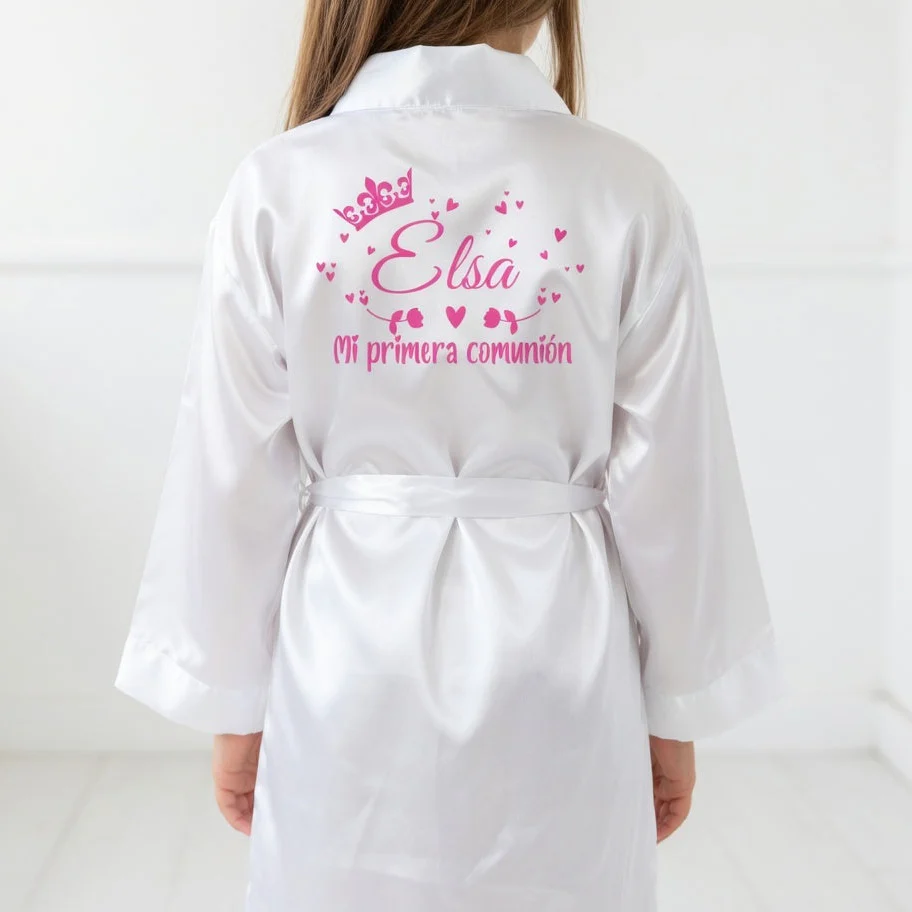 Bata de Comunión de Niña Personalizada- Metálico - Imagen 5