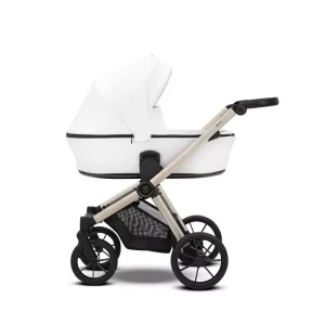 Carrito de Bebe BRAV Blanco Eco Piel Bre-12 -Kunert-