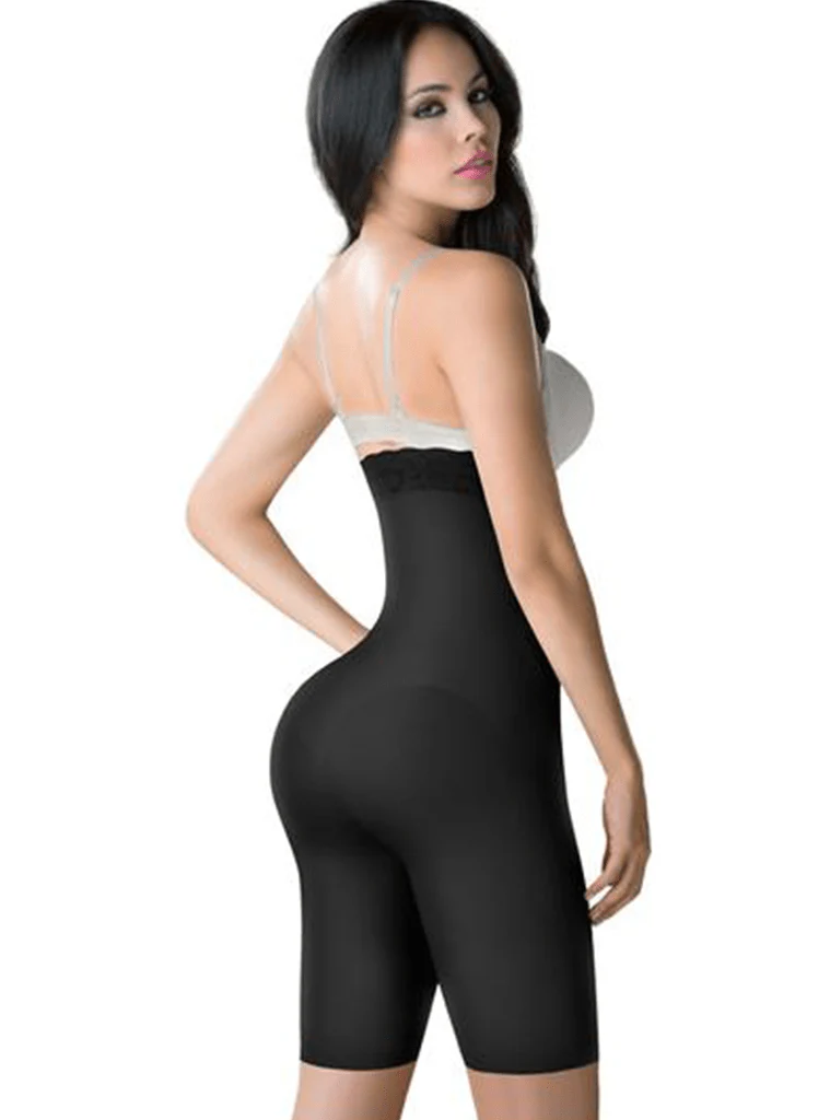 Romanza High Waisted Shapewear Shorts Knee Length Body Shaper For Women - Imagen 4